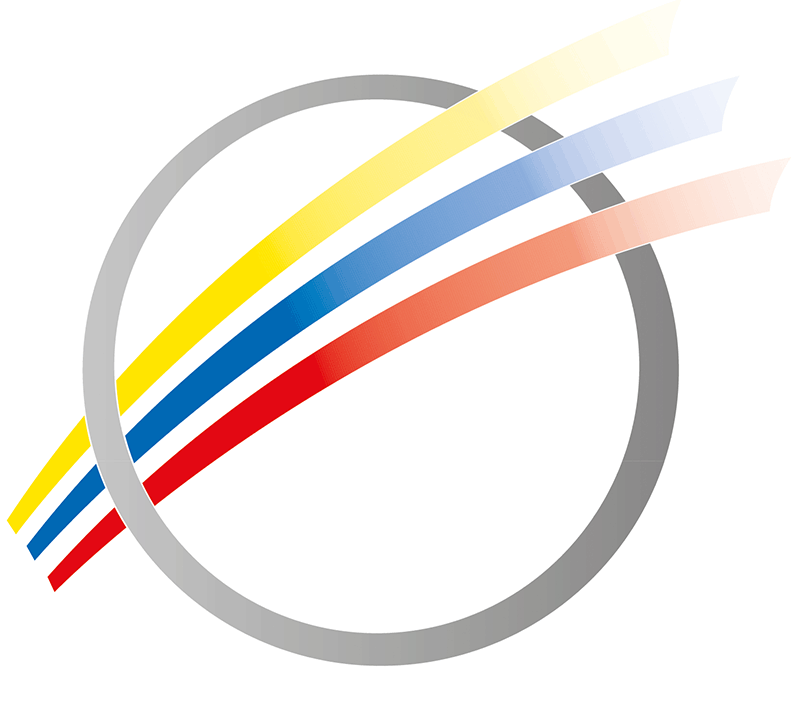 Logo des BSZ Wertheim mit bunten Linien in einem Kreis.